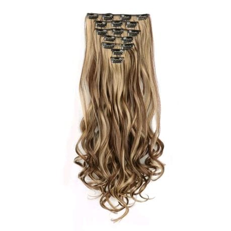 24 Inch Two Tone Blonde Clip In Extension.