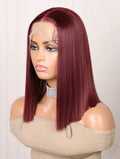 Burgundy Lace Front Wig (human blend) 16 inch