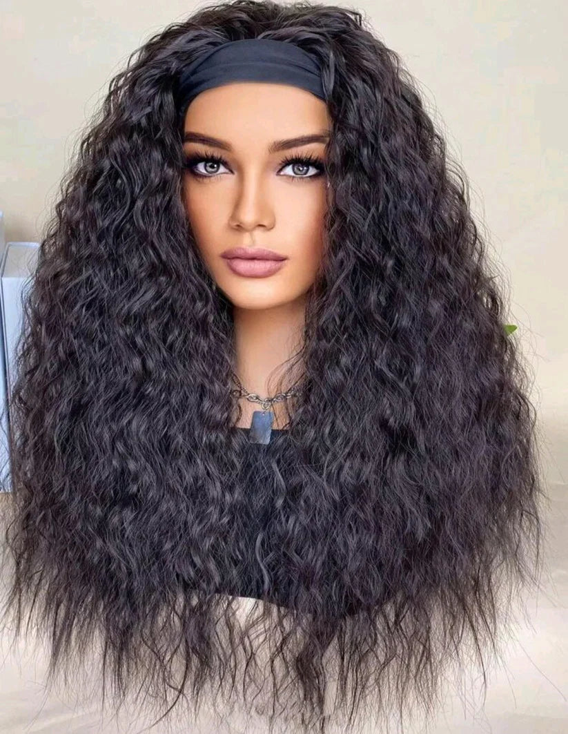 Headband Wig (human blend) 20 inch