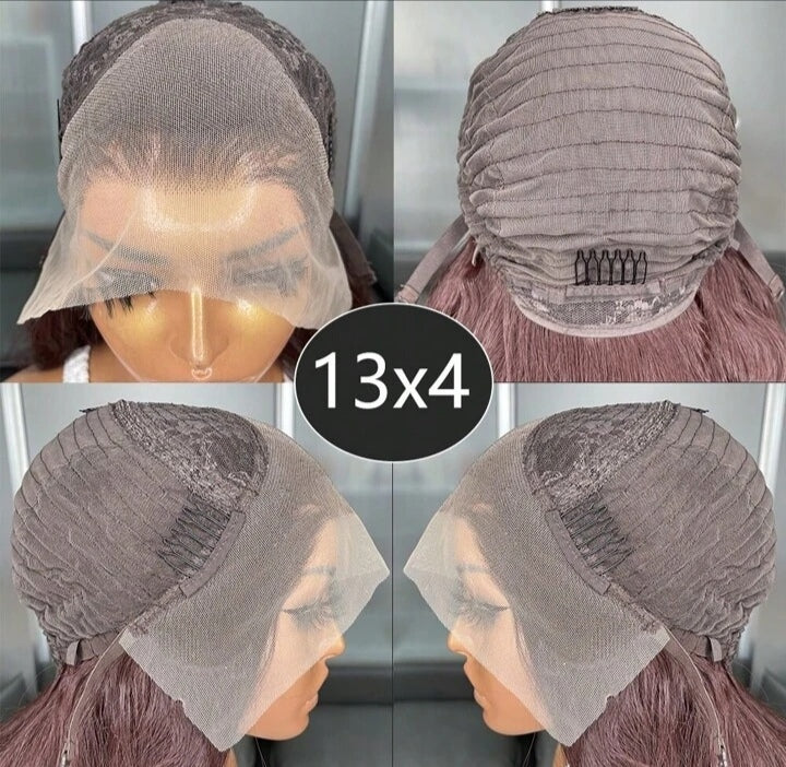 Long Body Wave Glueless Kanekalon Wig (human blend) 22 inch